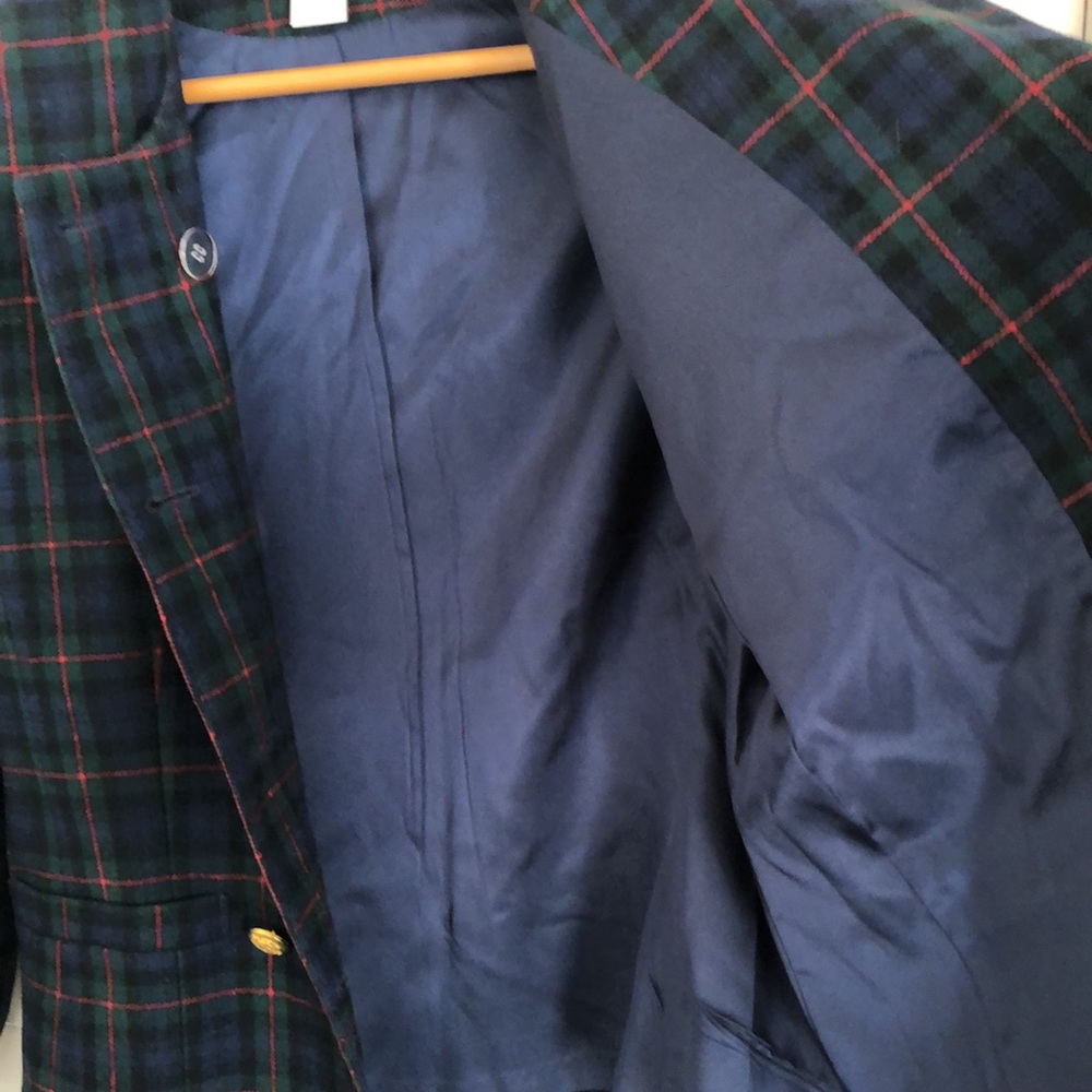 Vintage Pendleton Double Breasted Wool Plaid Jack… - image 6